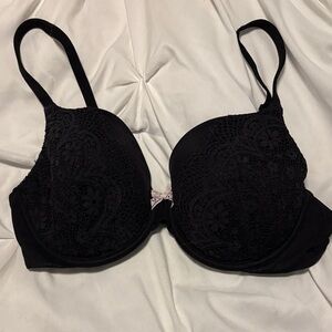 Victoria's Secret Black Lined Lace Bra Intimates & Sleepwear 36D